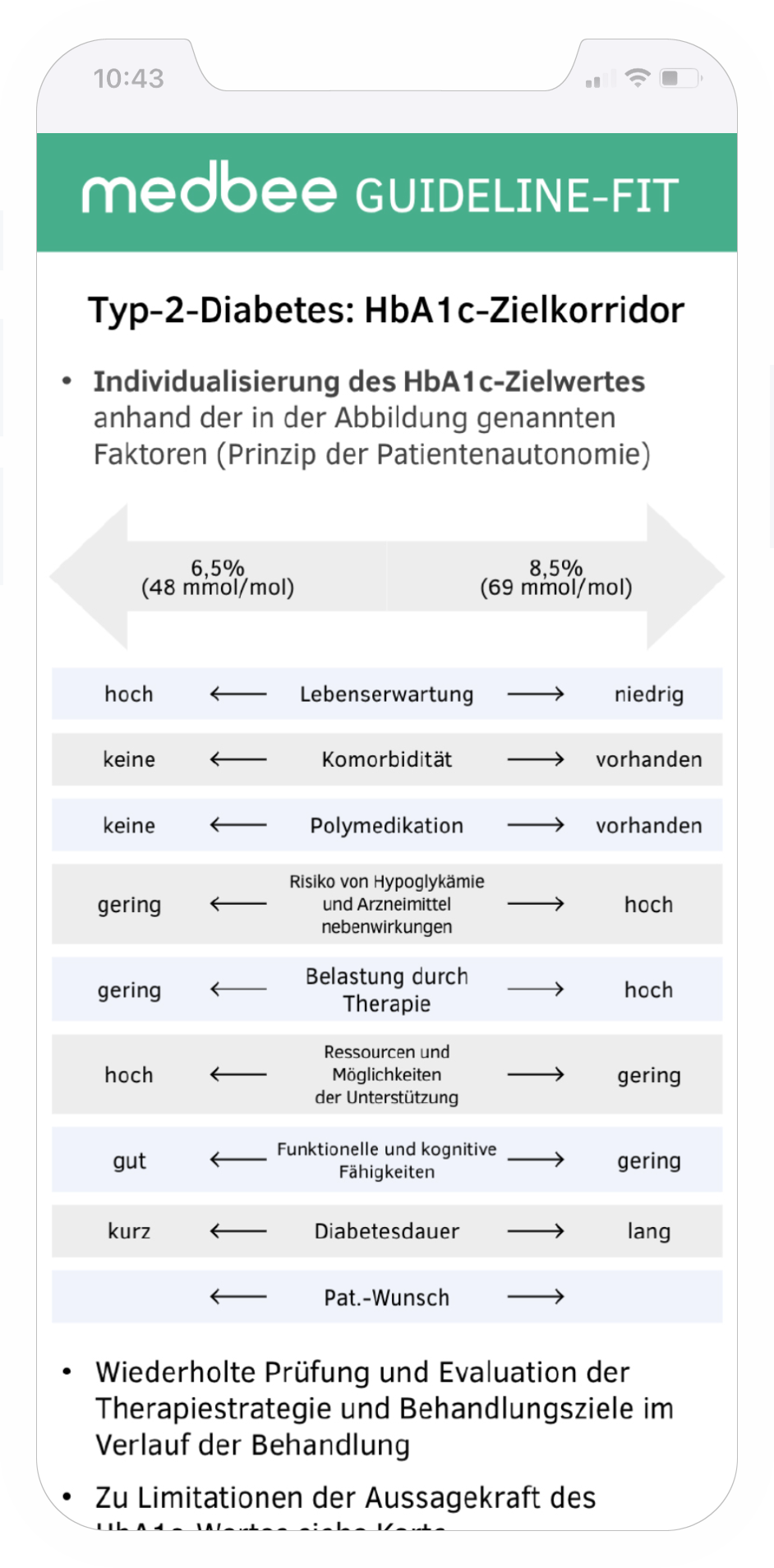Pocketcard von medbee am Smartphone dargestellt.